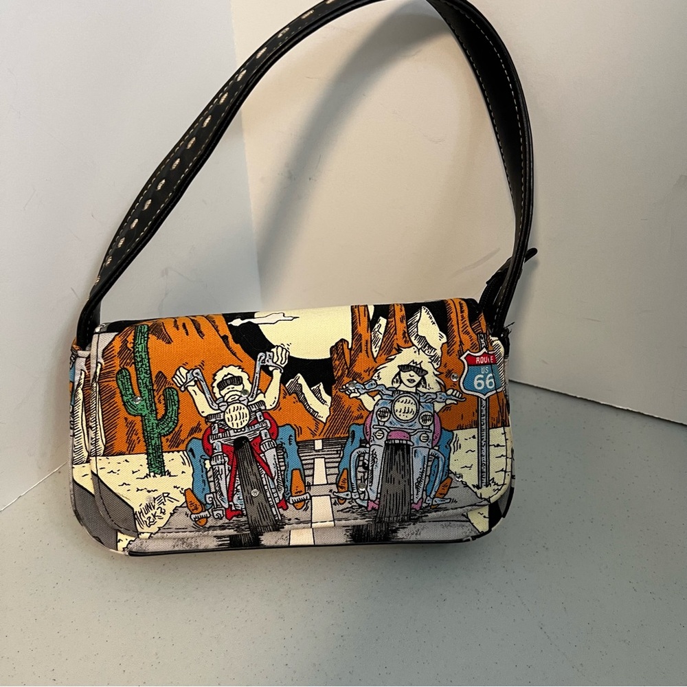 Unbranded Small Motorcycle Rider Animated Purse Bag